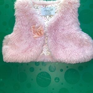Pink Faux Fur Vest for Kids